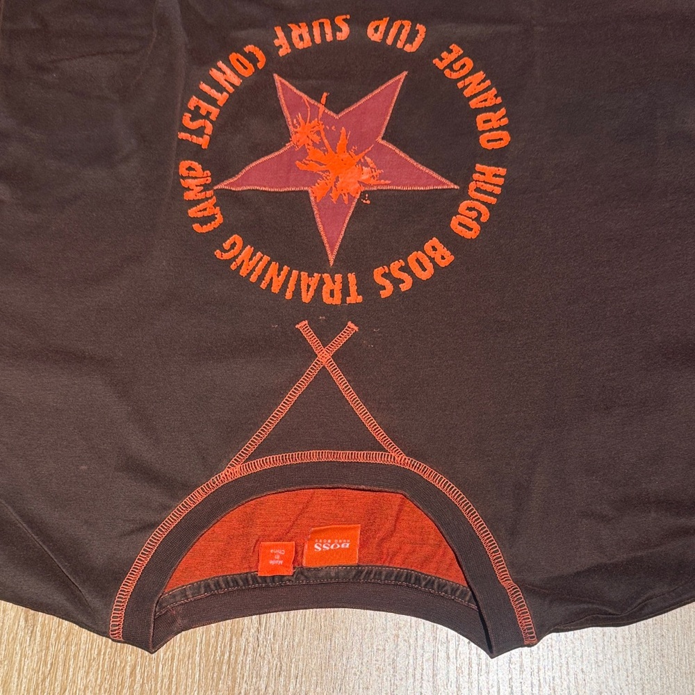Hugo Boss Black and Orange Surf Contest T-Shirt